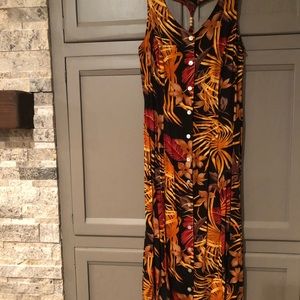 Hawaiian print dress